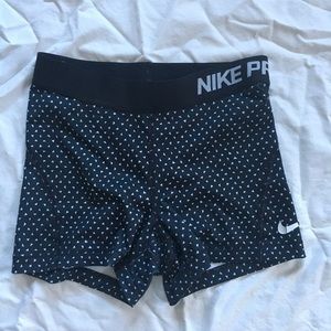 Black triangle print nike pro spandex xs